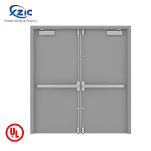Fire Rated Door Hollow Metal Steel Door 1.5mm 1.2mm Steel Sheet 180min Fire Rated Door With UL Certificate