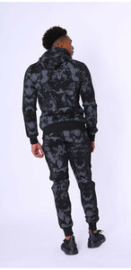 Designer Polyester <b>Tracksuit</b> for Men Style Slim Fit Joggers Bottom with Zip Hoodie Top Quality Track Suits for Men and Women - Product Image 6