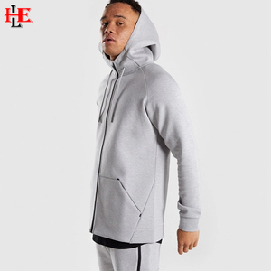 Haute qualité 100% coton hommes classique sweats à capuche imprimé à carreaux à manches longues polaire poche zippée personnalisé grande taille automne - Product Image 3