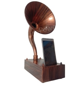 Gramófono antiguo para teléfono móvil, reproductor Musical inalámbrico para exterior, altavoz en placa de cobre con sonido de grano con sonidos de melodía - Product Image 3