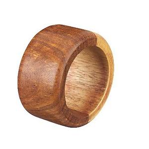 Ronds de serviette en bois décoration de table pièce maîtresse restaurant utilisé design tendance unique rond de serviette en bois personnalisé - Product Image 6