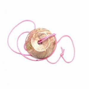 Pendentif en pierre de pierre de Lune Arc-En-Ciel pendentif de Guérison pierre dégringolé pendentif cristal d'agate de Pierre Gemme collier - Product Image 1