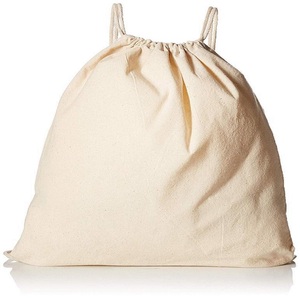 100% coton sac à cordon couleur naturelle personnalisé mousseline transporter Shopping collège sacs d'école fabrication en inde personnalisable - Product Image 4
