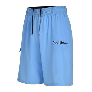 Shorts de couleur unie à séchage rapide pour hommes de haute qualité avec cordon de serrage à taille moyenne - Product Image 3