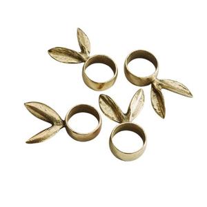 Anillo para servilletas de Metal de alta calidad, forma redonda, anillo para servilletas hecho a mano de diseñador para eventos, mesa decorativa - Product Image 6