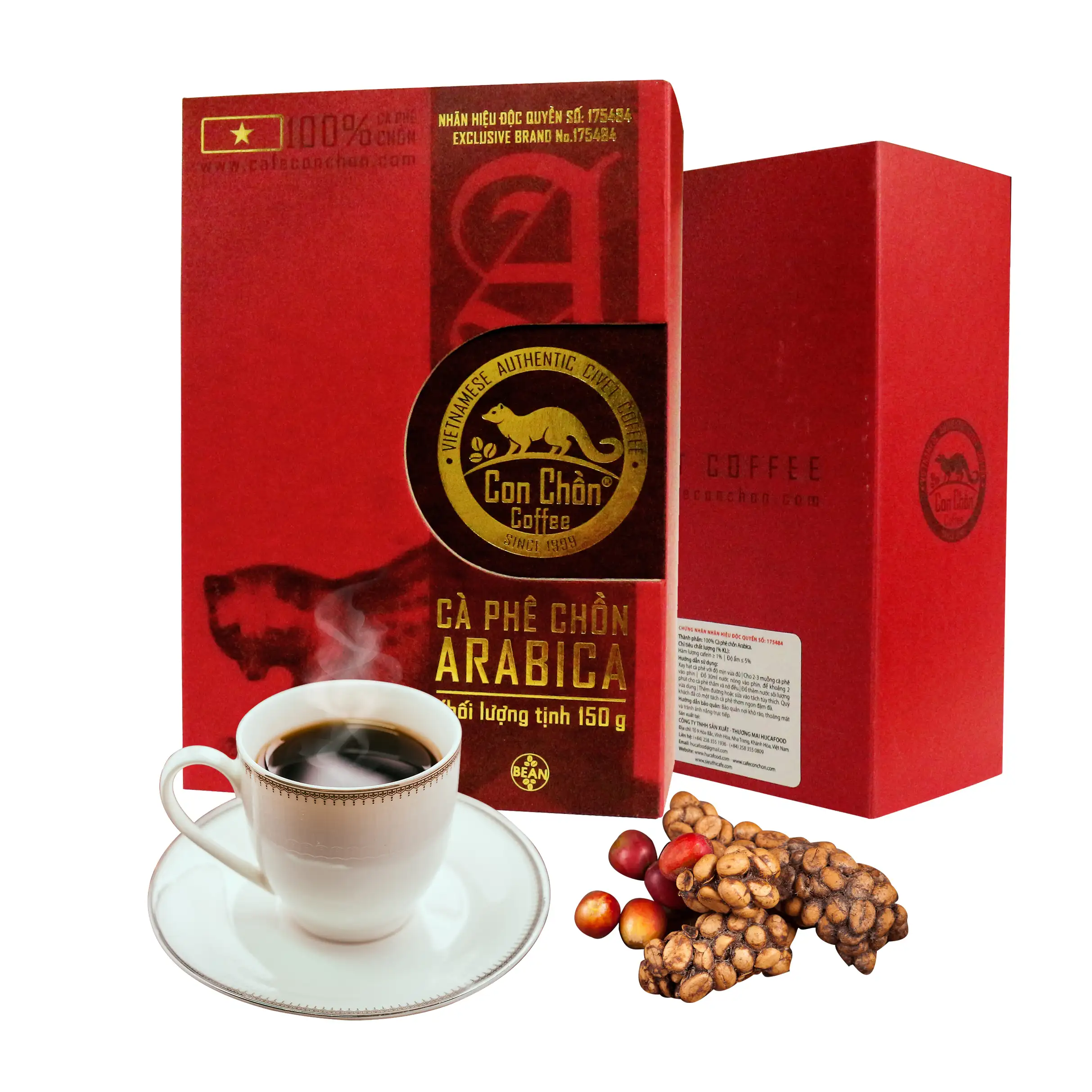 OEM, ODM, מותג פרטי "זבד קפה"-ערביקה 150g אותנטי זבד קפה (kopi luwak), פרימיום מוצר, HucaFood מותג