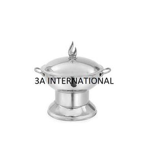 Restaurant Buffet Ustensiles de Cuisine Chauffe-Aliments Servant Plat de Chauffe-Plat Brillant Poli Style Unique Plat de Service Arrondi - Product Image 1