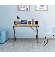 Bureau d'ordinateur moderne et élégant en fer, pliable, extensible, convertible, à angle droit, couleur personnalisée
