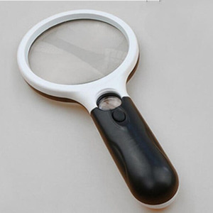 6902AB 휴대용 3 개의 LED 조명 3X 45X 돋보기 렌즈 포켓 휴대용 돋보기 - Product Image 4