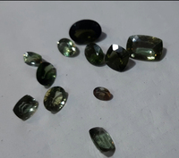 Pierres brutes de tourmaline noire naturelle non taillée avec jeu de couleurs, certifiées IGI, pierres précieuses pour pendules et bijoux
