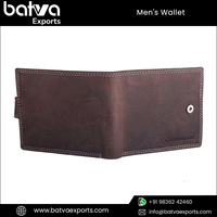 Dompet Kulit Asli Pria Gaya Vintage Terlaris dengan RFID Blocking, 9 Slot Kartu, 2 Slot Foto ID, 1 Slot Koin, 2 Slot Uang Kertas
