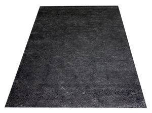 Luxury <b>Grey</b> Ripples Hand Tufted Silk Wool <b>Rug</b> Set Soft Elegant Indoor Modern Loop Pattern Cut Pile Anti-slip Backing Area <b>Rugs</b> - Product Image 2