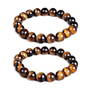 Pulsera Tiger Eyes Beads Stone Bracelet Crystal Gemstone Joyería de moda Hombres y mujeres Regalo Energy Meditation - Product Image 4