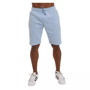 Short de jogging décontracté pour homme 100% coton avec cordon de serrage Motif solide Écologique pour l'entraînement Course à pied Service OEM disponible - Product Image 3