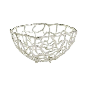 Tazón Decorativo de Aluminio Color Plata, Calidad Superior, Forma Redonda, para Chocolates y Frutas, para Proveedor Mayorista - Product Image 1