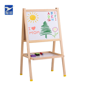 Children's Drawing Wooden Easel Stand Blackboard Interactiva <strong>Board</strong> for Kids - Product Image 1