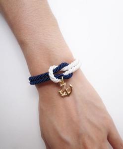 Handmade Happiness knotted <b>rope</b> <b>bracelet</b> - Product Image 1