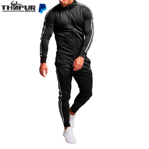 Custom Logo Unisex Jogging Set Full Zip up Breathable Quick Dry <b>Knee</b>-Length Tracksuits with Custom Design Plus Size XL Size - Product Image 4