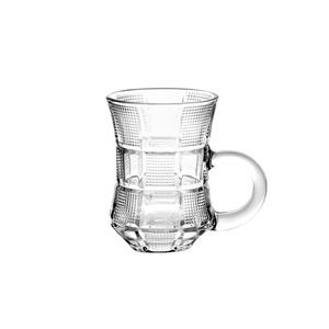 Luwu — tasses à café en <span class=keywords><strong>verre</strong></span> irisé, verres à thé royal, avec poignée, prix d'usine, nouveau Design, 135ml - Product Image 1