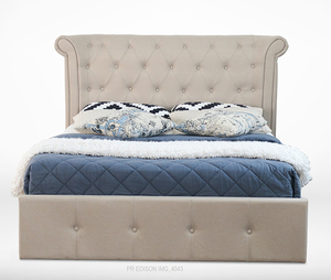 Cadre de lit avec rangement relevable à gaz Ottoman Wilson, élégance moderne 2020 - Product Image 1