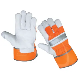 Wholesale Leather Work Gloves 707 Best Quality leather Work Gloves guantes de trabajo de cuero