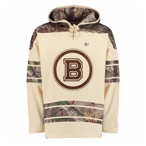 Livraison directe OEM Logo personnalisé brodé 65% coton Streetwear pull masque facial dernier pull blanc 2023 - Product Image 2