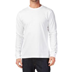 T-shirt à manches longues et col rond en coton élasthanne pour hommes OEM/2024 T-shirt bon marché uni et décontracté pour hommes vente en gros - Product Image 4