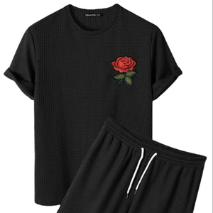 High Quality Cotton <b>Men's</b> T-shirt Shorts With Custom Rose Embroidered 100% Cotton <b>Men's</b> T Shirts Collection From Bangladesh - Product Image 3