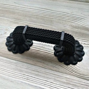Black Handcrafted Metal Door & Window Handle - Product Image 1