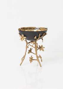 Tazón de Vajilla de Gran Tamaño, Diseño de Coral en Color Dorado, con Recubrimiento Dorado, Aspecto Brillante de Alta Calidad, Tazón para Servir en la Mesa - Product Image 4