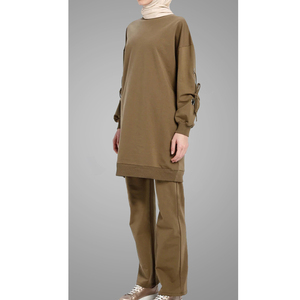 Ensemble deux pièces, vêtements pour femme islamique, survêtement musulman, respirant, grande taille, élastique, meilleure vente, - Product Image 6