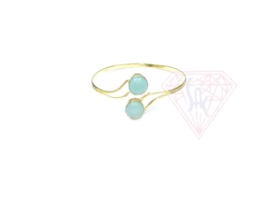 Multi Color Gemstone Chapado en oro El mejor regalo para el día de San Valentín y Navidad Brazaletes ajustables hechos a mano - Product Image 5