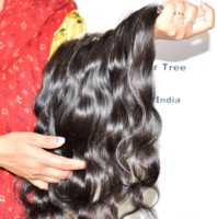 Prix de gros Lot de cheveux humains vierges bruts Remy à cuticules alignées, noir naturel, Bodywave, Frontal, Indien, Double trame Genius, 100g
