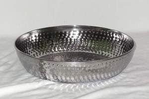 Cuenco para servir de lujo moderno pulido brillante en relieve de aluminio de primera calidad, gran oferta, cuenco para servir de forma octogonal de diseñador - Product Image 5