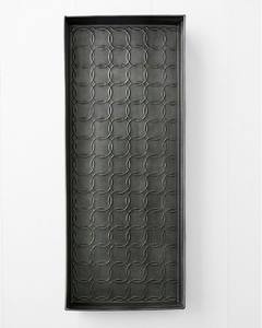 Plateau à bottes en métal à motif de cannage en fer - Product Image 2