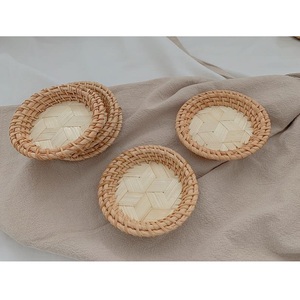 Conjunto de 4 manteles individuales tejidos, Mantel Individual redondo para bebidas, bandeja de joyería, decoración de mesa, colección nueva - Product Image 1