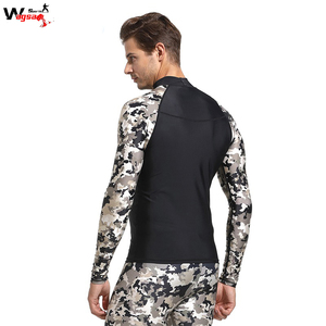 Maillot de bain à manches longues pour hommes, nouveau, collection 2020, Compression, Sublimation, résine imprimée, séchage rapide - Product Image 2