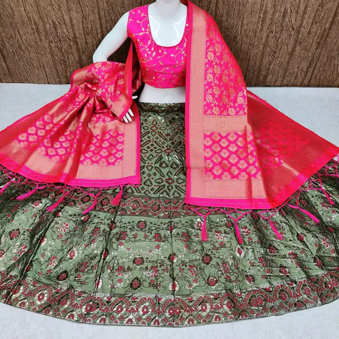 인도 신부 컬렉션 웨딩 파티 신부 착용 Lehenga Choli 볼리우드 신부 Lehenga