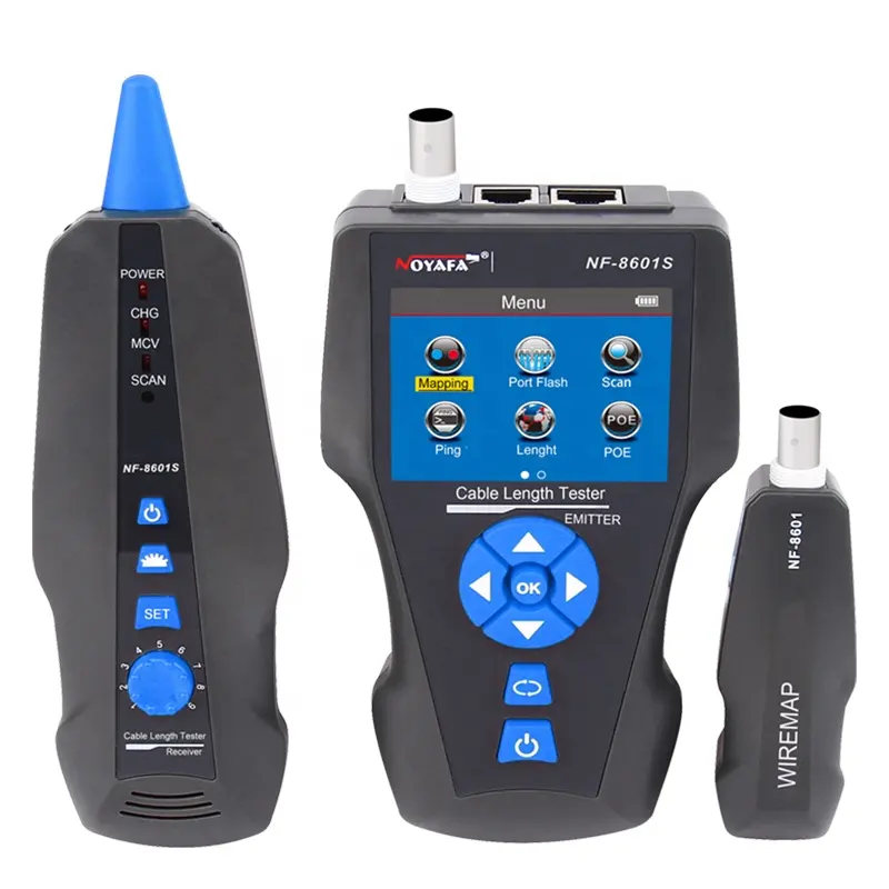 Hot Sale NF-8601S LCD Ethernet Cable Length Tester RJ45 RJ11 BNC Fault Locator Tracker