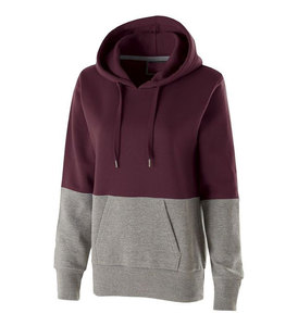 OEM surpiqûres bloc de couleurs imprimé sweat à capuche coupe ajustée sport pull jogging sportswear sweat à capuche personnalisé pour les femmes - Product Image 5