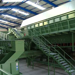 MSW municipal waste sorting line equipment for household waste management