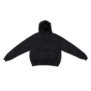2023 Clothing Custom Heavy Cotton Plain Oversized Hoodie Streetwear <b>Black</b> <b>Hoodies</b> <b>Men</b> hoodie - Product Image 4