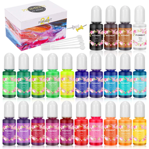Fornitura di piante <span class=keywords><strong>in</strong></span> resina pigmenti liquidi Resinart <span class=keywords><strong>colorante</strong></span> colori vibranti a base di alcol <span class=keywords><strong>in</strong></span> <span class=keywords><strong>polvere</strong></span> di inchiostro coloranti per resina epossidica - Product Image 3