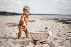 Joli chariot en rotin pour enfants - Product Image 5