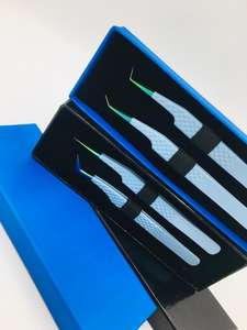 Volume Lash Extension <b>Tweezer</b> Stainless Steel Diamond Grip Sustainable Eyelash <b>Tweezer</b> Set <b>Tweezer</b> LOW MOQ MINK <b>Tweezers</b> - Product Image 3
