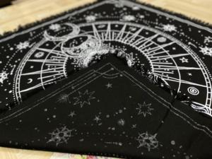 <b>Altar</b> <b>Cloth</b> Table Cover Five Moon Phases 36 Inches Alter Home Decor Beautiful Cotton Square Witchcraft By Indian Consigners - Product Image 4