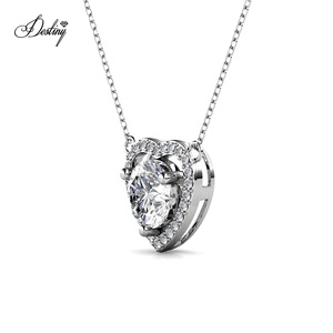 Collana con Pendente a Cuore in Argento Sterling 925 con Moissanite GRA da 1.0CT di Alta Qualità a Prezzo Accessibile Gioielli da Donna Destiny - Product Image 3