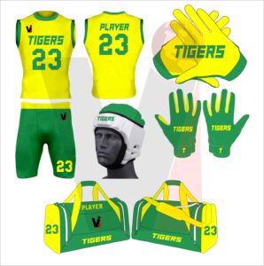Uniforme de fútbol sublimado, 7 en 7 juegos, vafir, bolsa, guantes de fútbol - Product Image 2