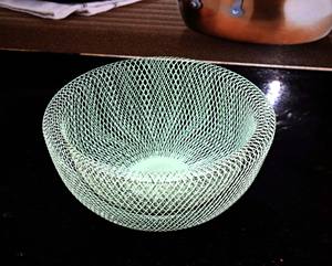 Handmade Green Iron <b>Wire</b> Metal Eco-Friendly Round Bowl for Kitchen Use Fruit Vegetable <b>Storage</b> <b>Basket</b> Mesh Style - Product Image 6