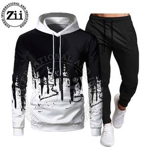 Survêtement pour homme grande taille de haute qualité, léger, respirant, à séchage rapide, en polyester/coton, vêtements décontractés, style streetwear 2023 - Product Image 1